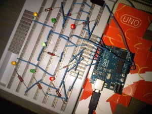 Arduino Uno with Kosmos "breadboard"